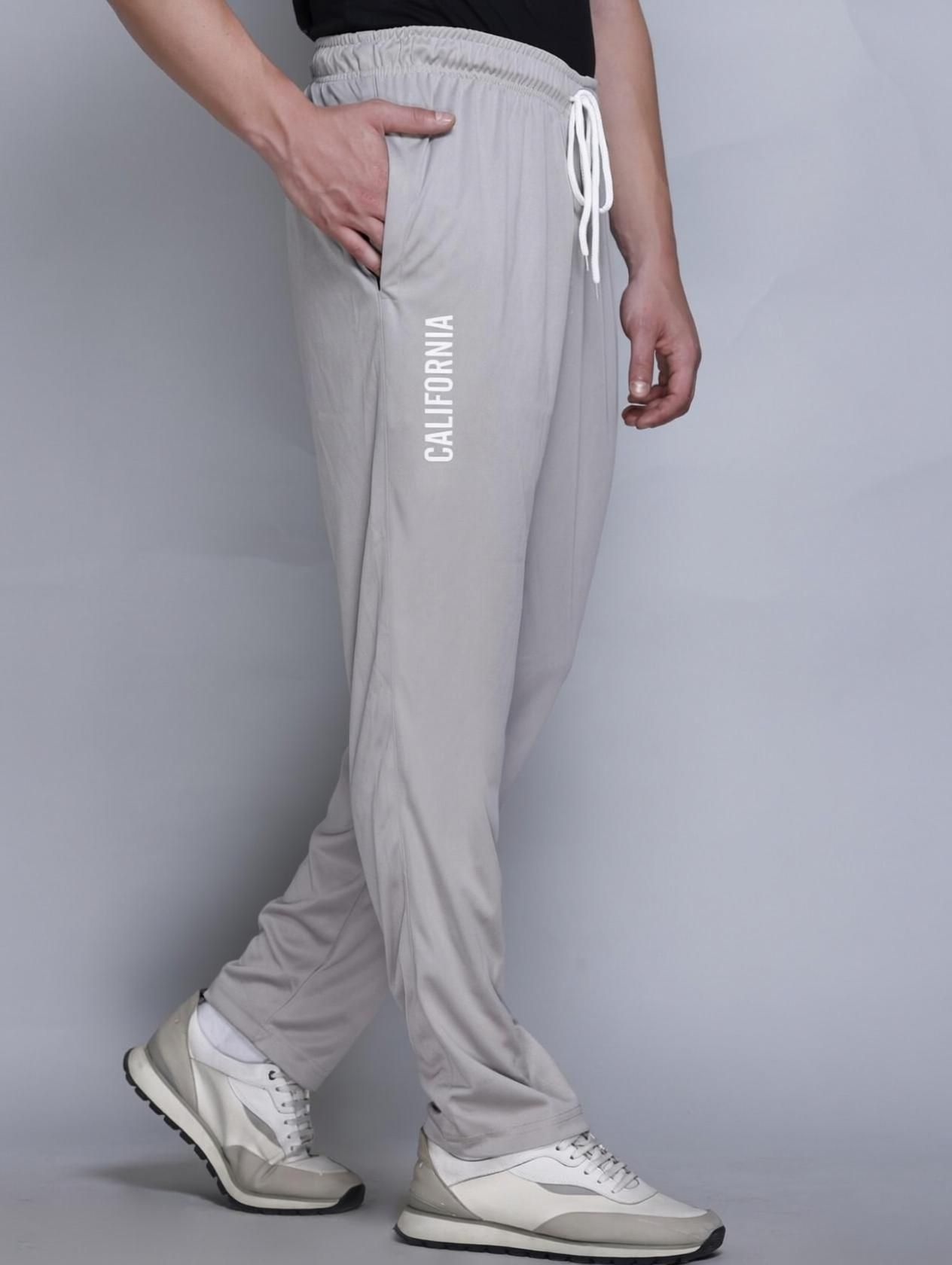 hvbk Men Solid Grey Track Pants-picture-12