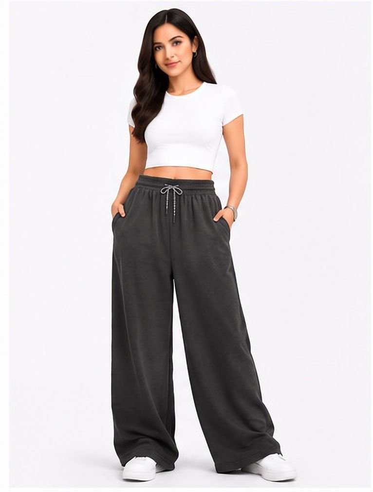 toxic addiction Women Solid Grey Track Pants-picture-11