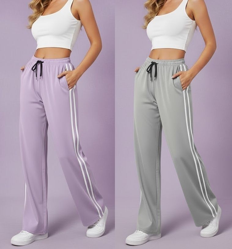 mihhailov Pack of 2 Women Solid Multicolor Track Pants-picture-11