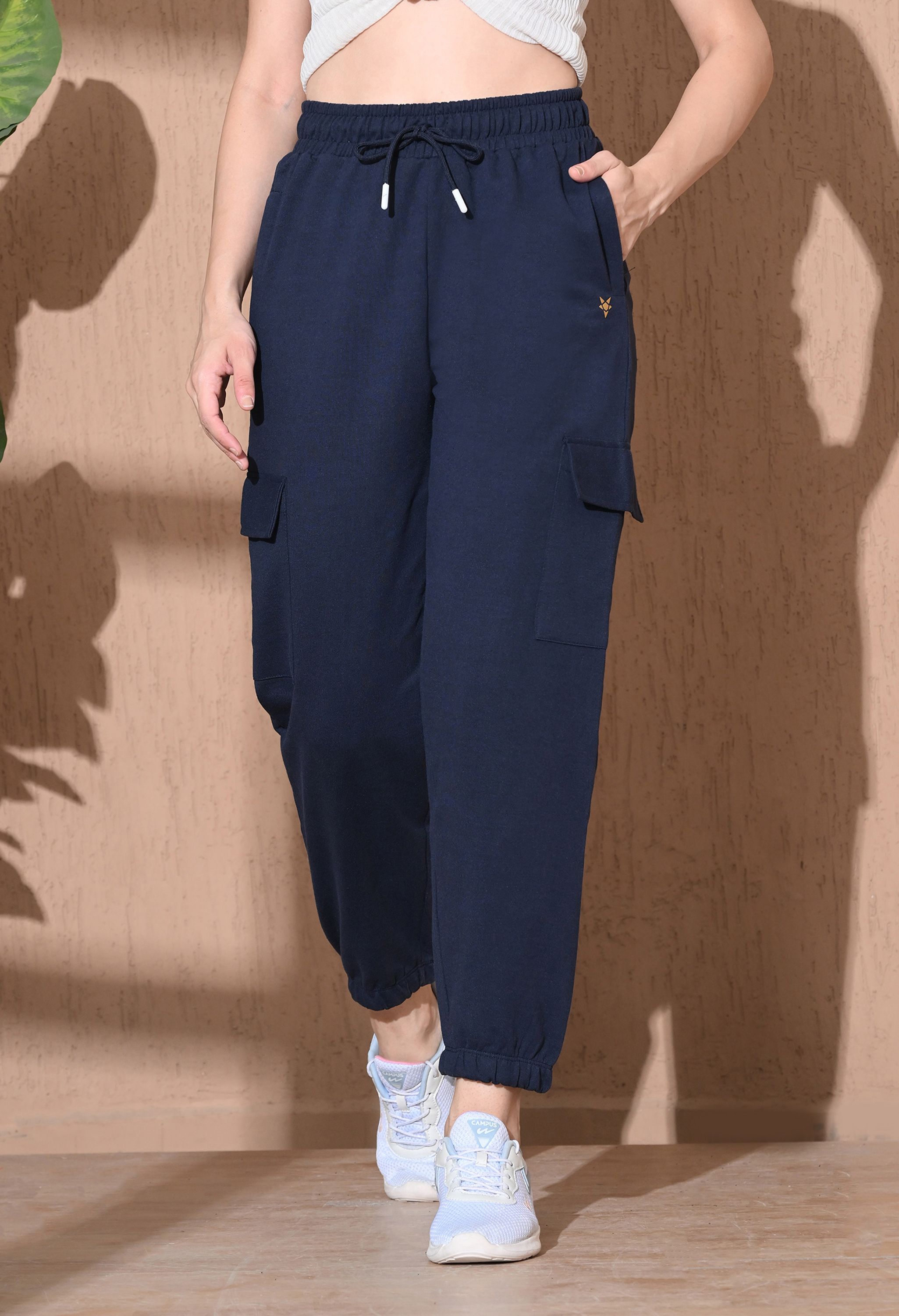 starfox Women Solid Blue Track Pants-picture-16