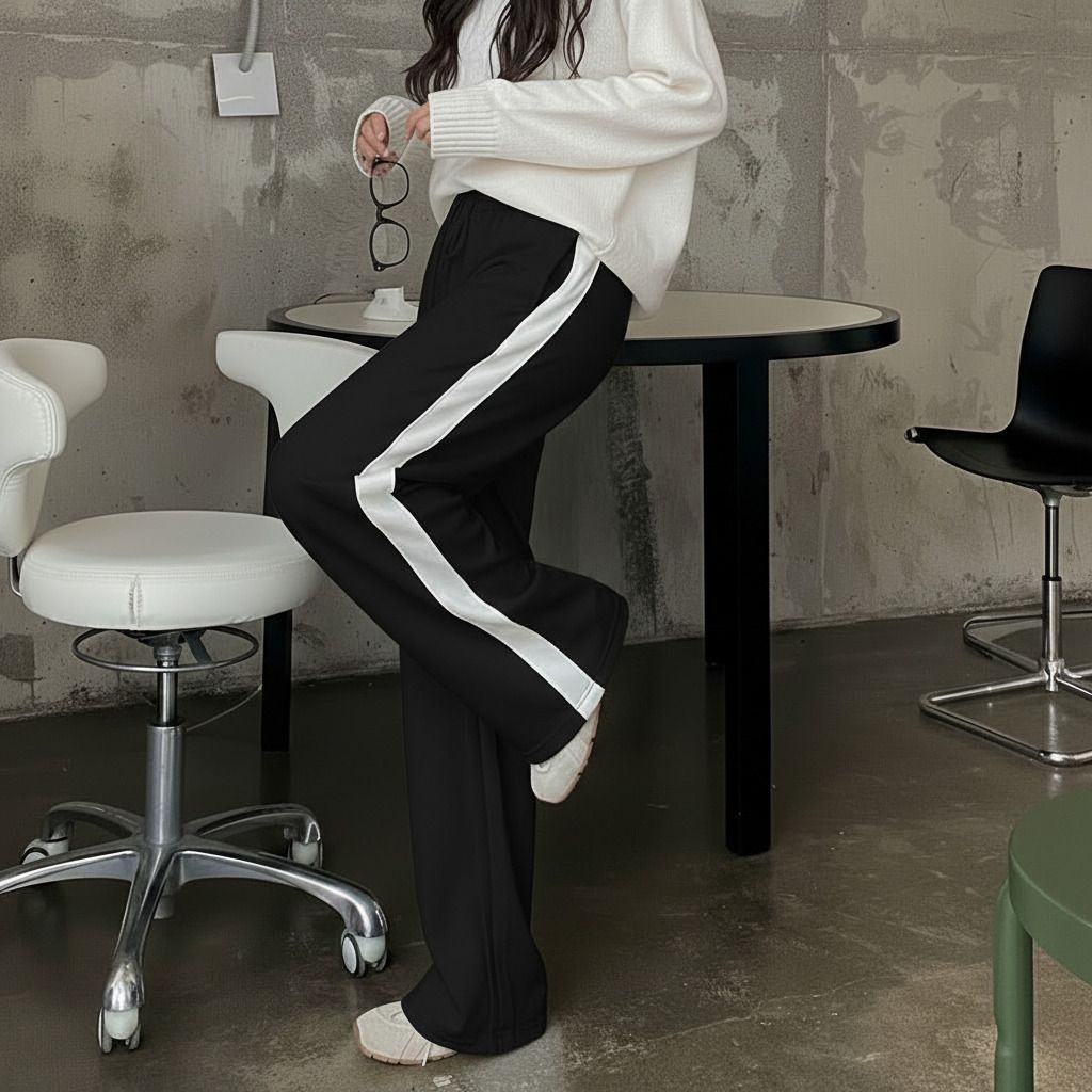 irondye Women Solid Black Track Pants-picture-24