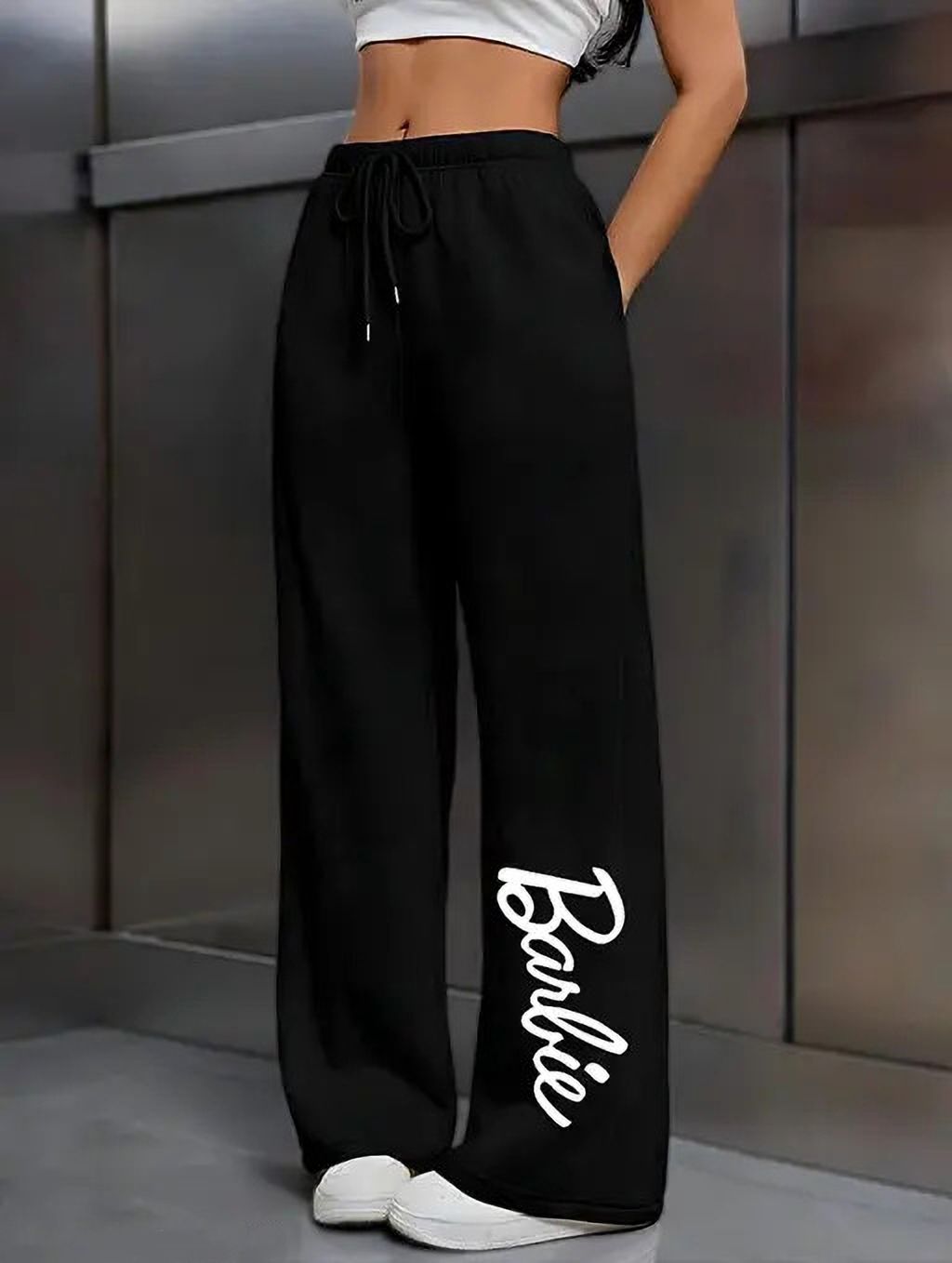 zazbi Women Solid Black Track Pants-picture-25