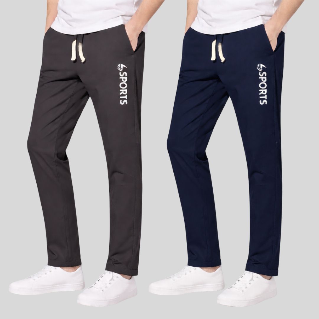 ibk collection Pack of 2 Men Solid Multicolor Track Pants-picture-39