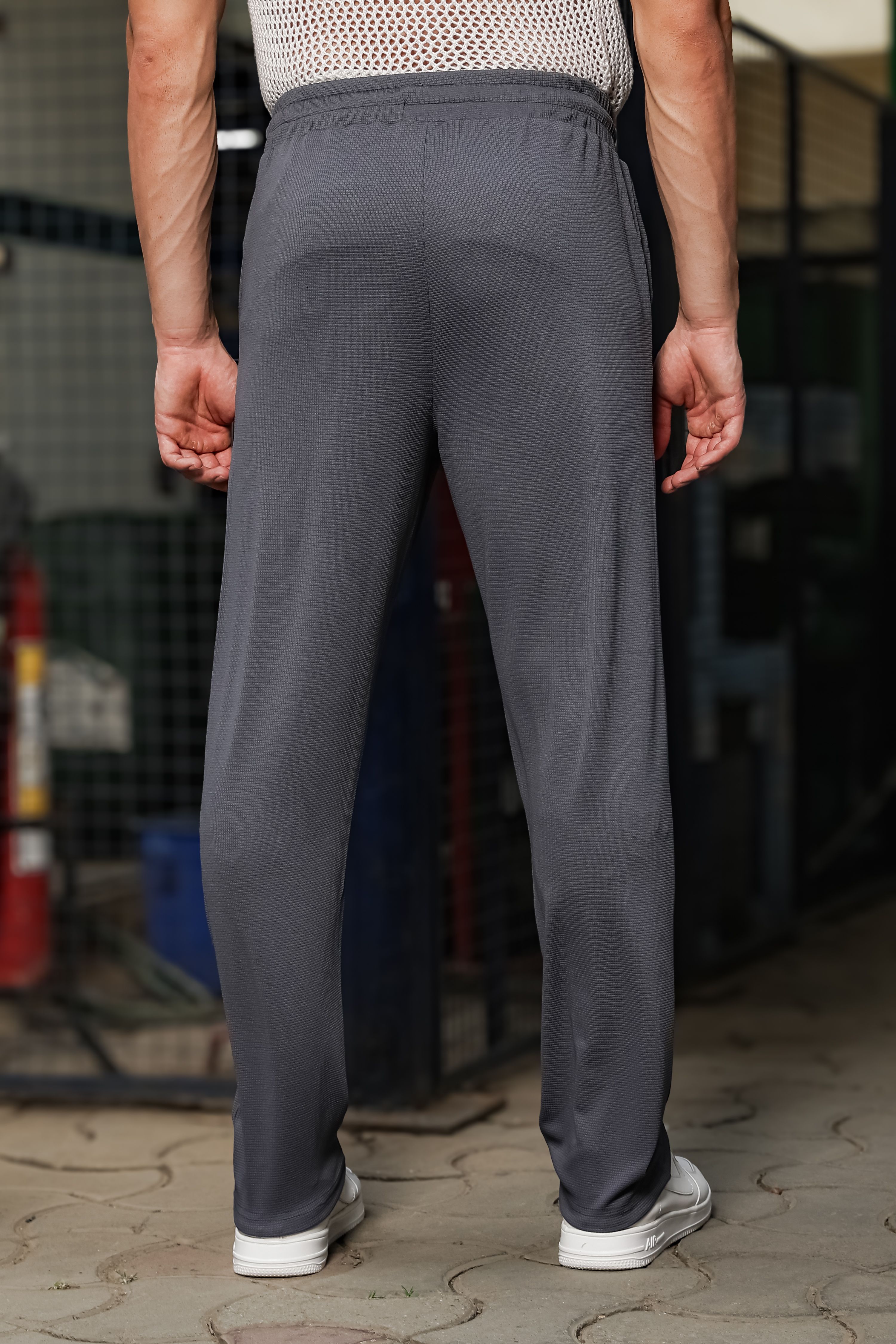 sti Men Solid Grey Track Pants-picture-21