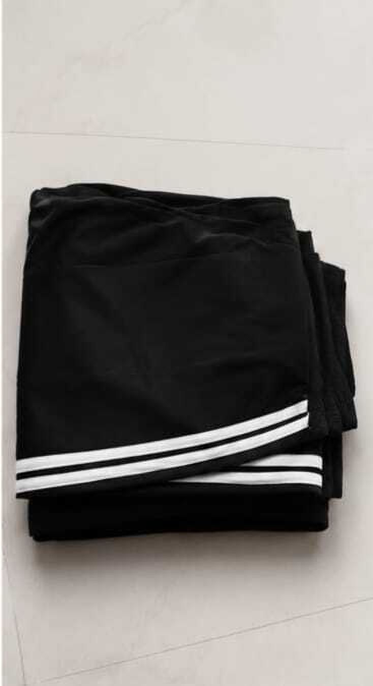 Men Striped Black Track Pants-image-41