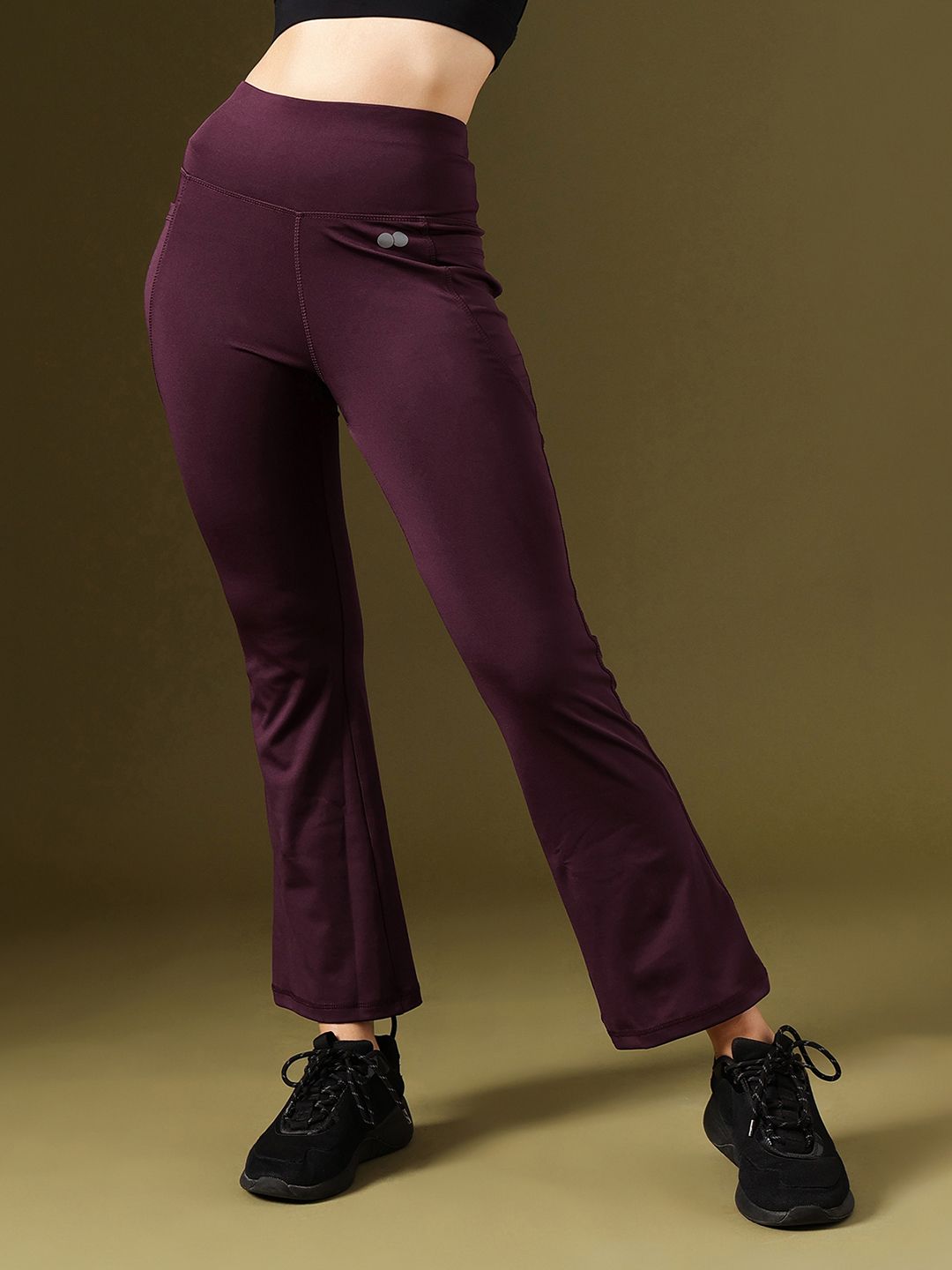 clovia Solid Women Purple Tights-picture-10