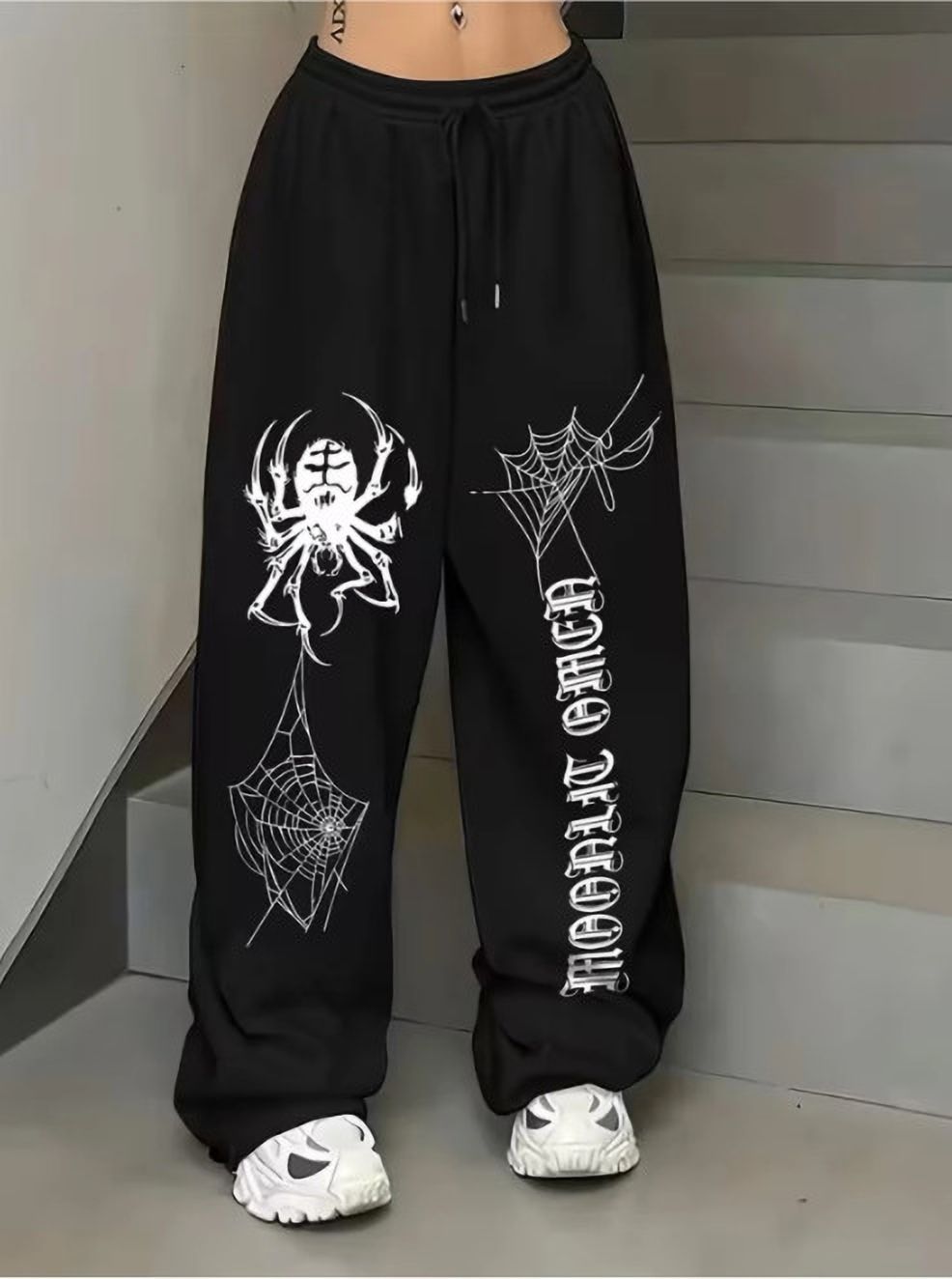 suun fllower Women Printed Black Track Pants-picture-14