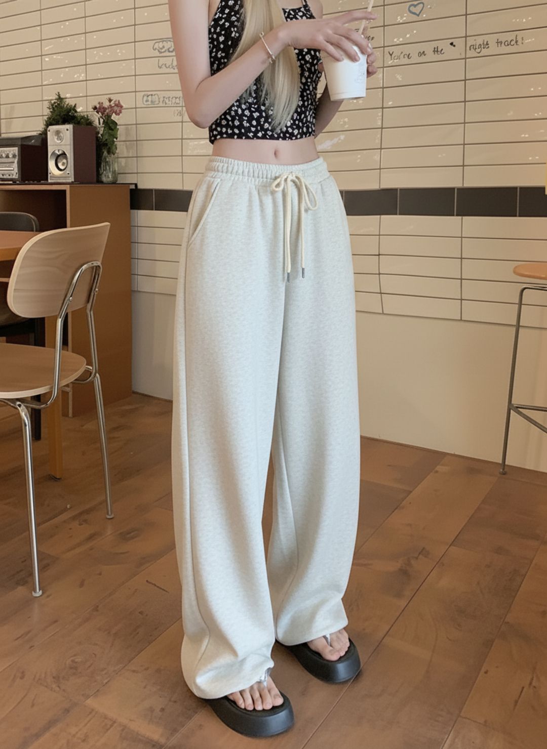 warcourt Women Solid White Track Pants-picture-11