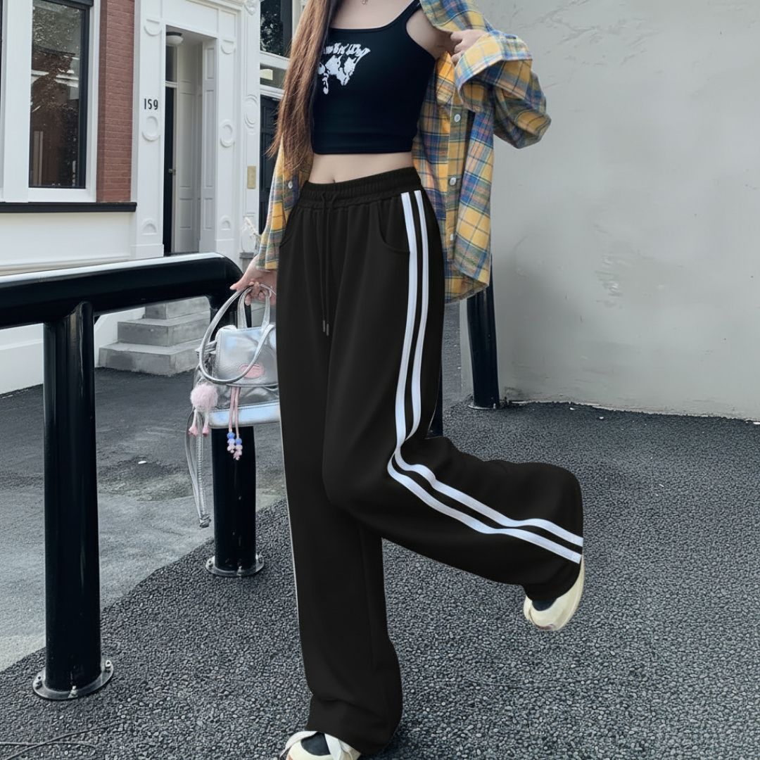 progeny Women Solid White Track Pants-picture-25