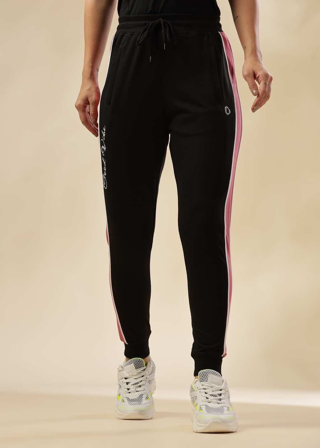 dollar Women Solid Black Track Pants-picture-32
