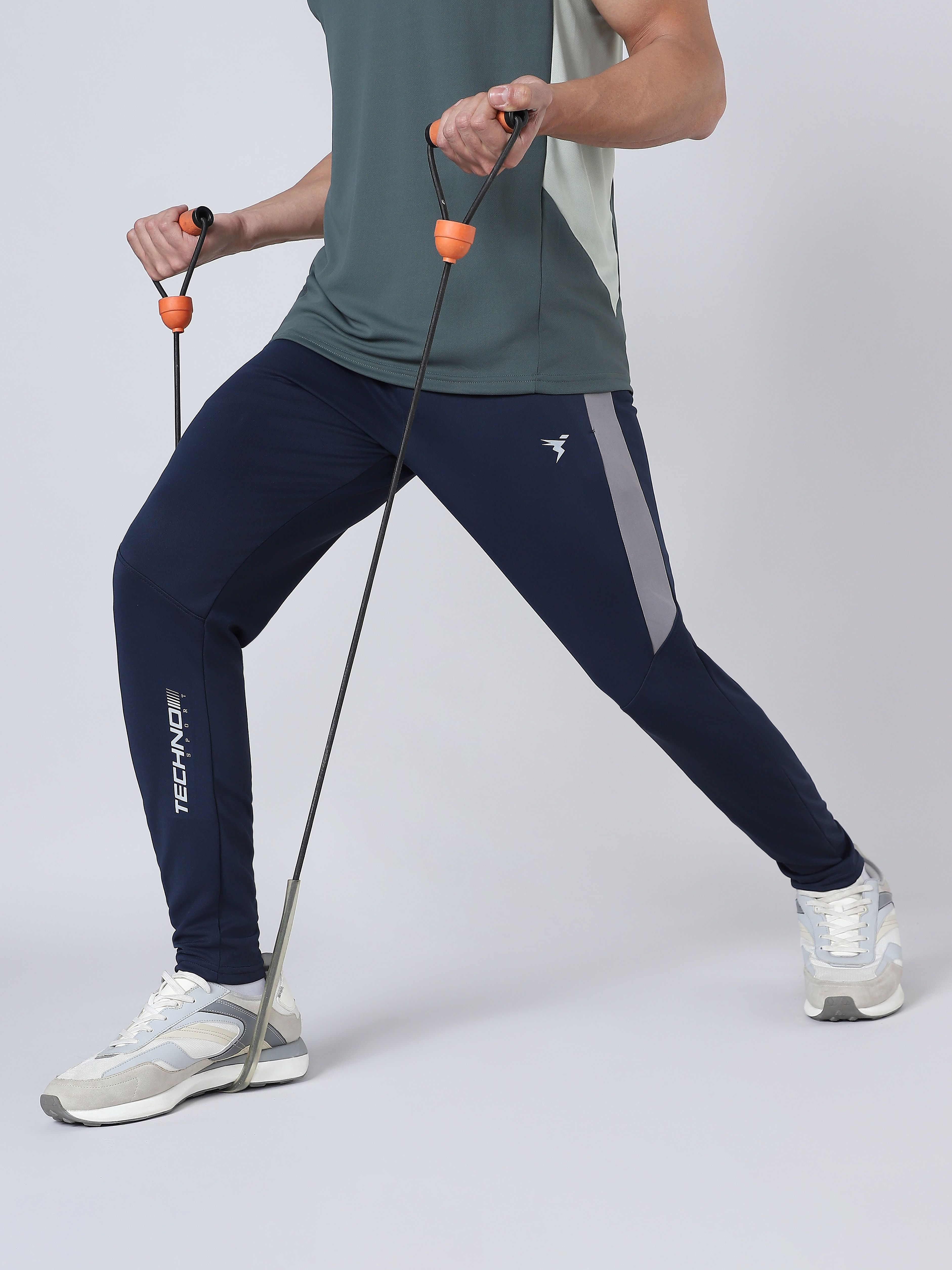 technosport Men Printed Blue Track Pants-picture-11