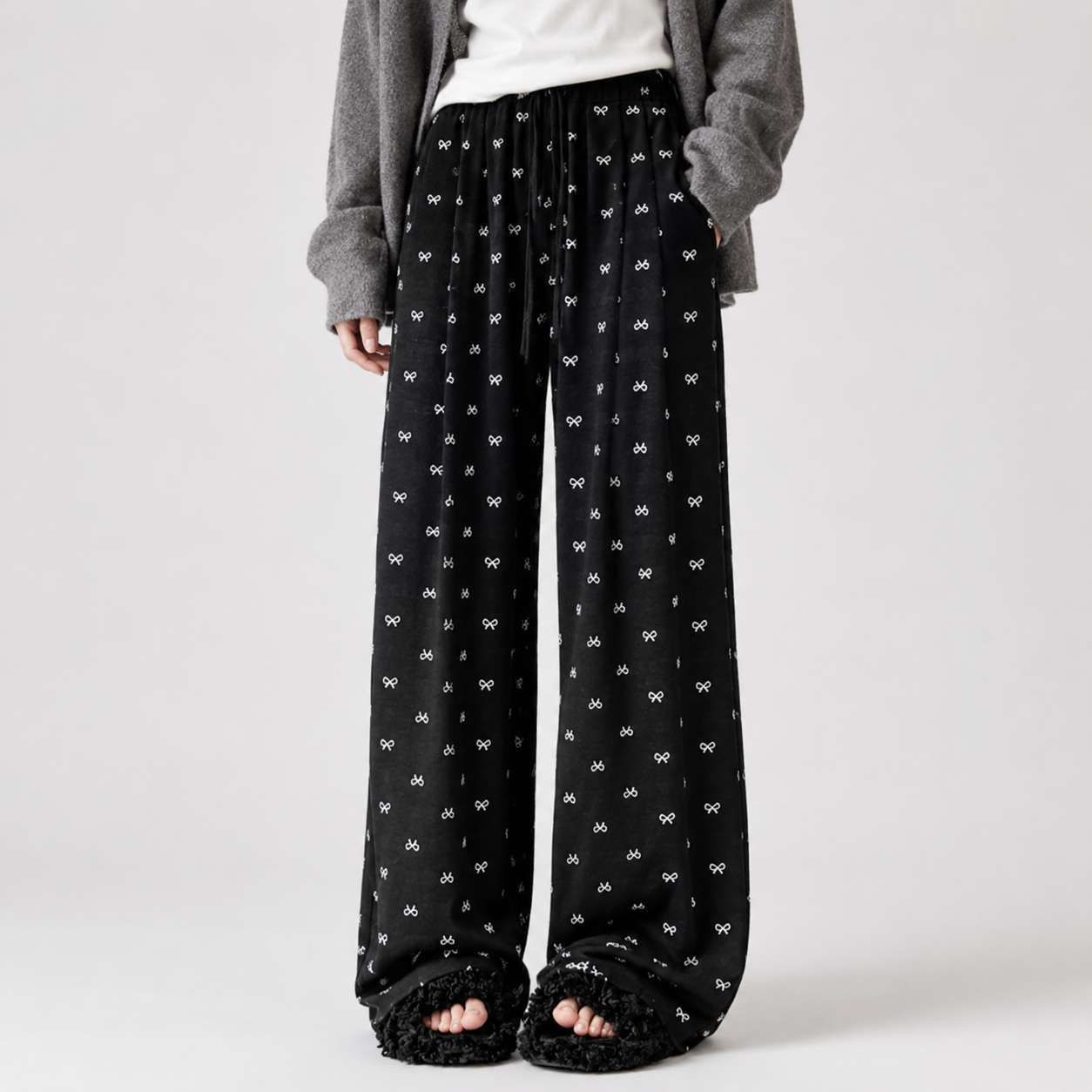 mk digital Women Printed Black Track Pants-picture-16
