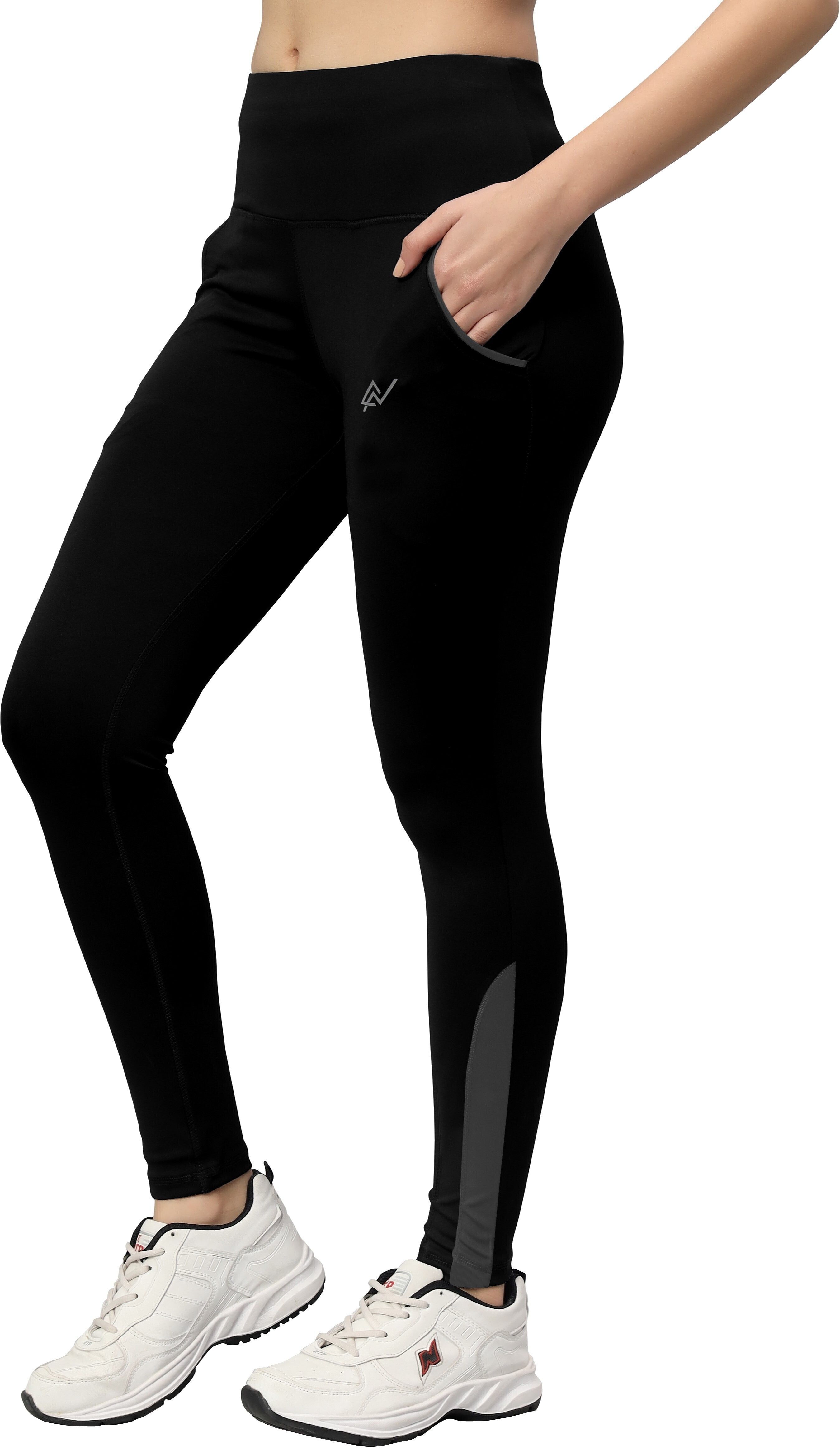 Women Solid Black Track Pants-image-17