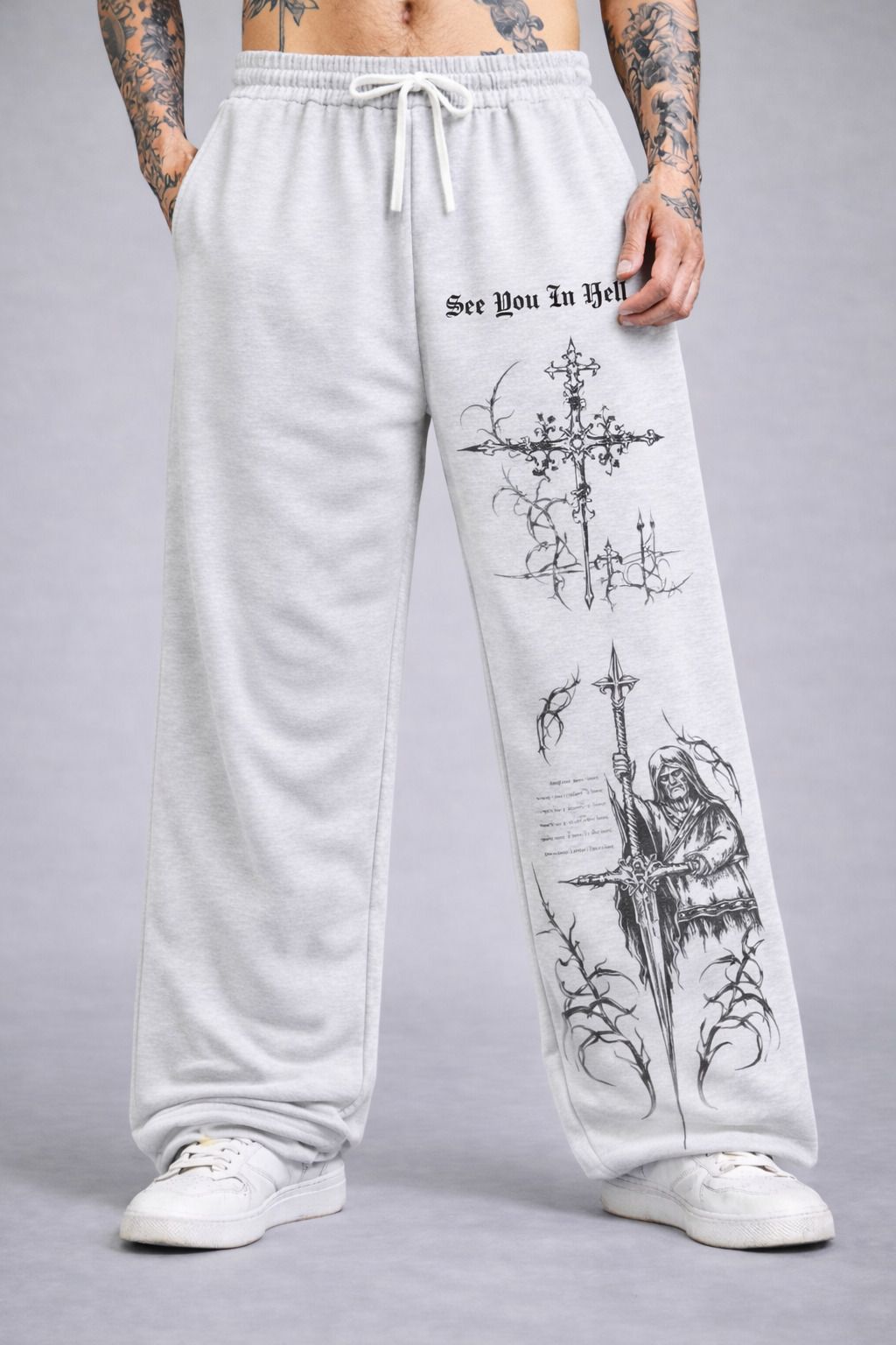 zentik Men Printed Grey Track Pants-picture-23
