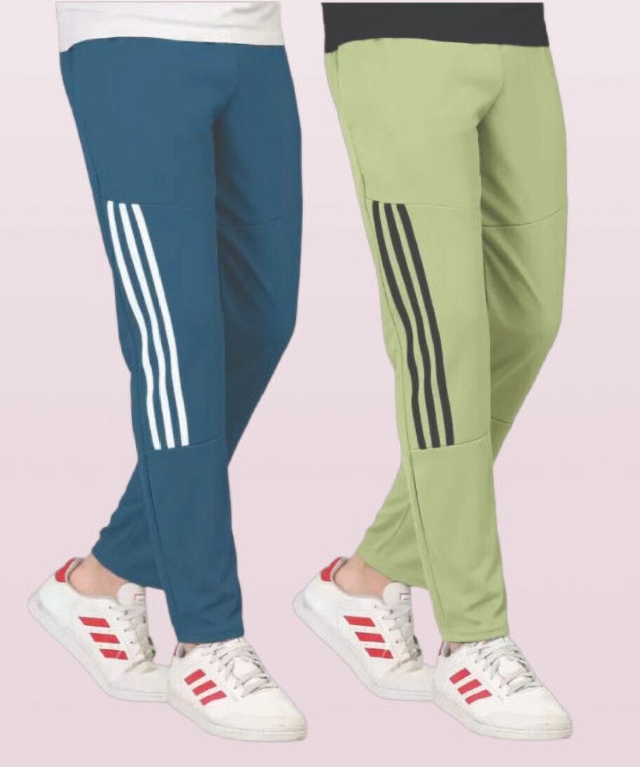 Pack of 2 Men Solid Multicolor Track Pants-image-36