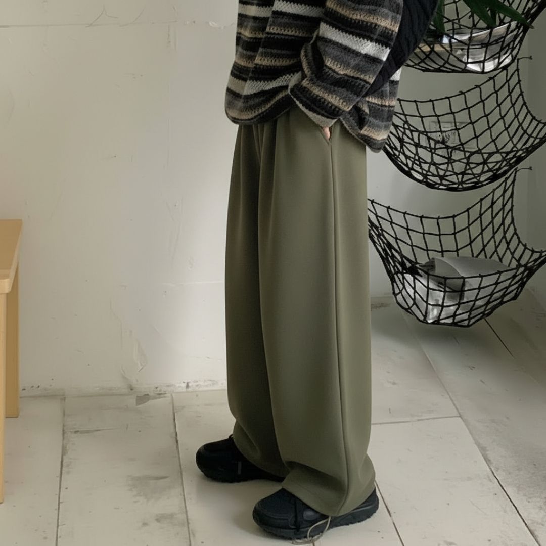 Women Solid Olive Track Pants-image-38