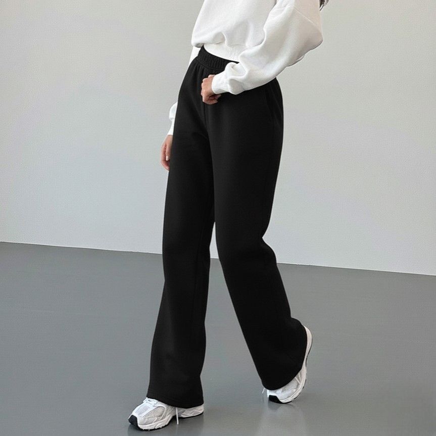 dockstreet Women Solid Black Track Pants-picture-23