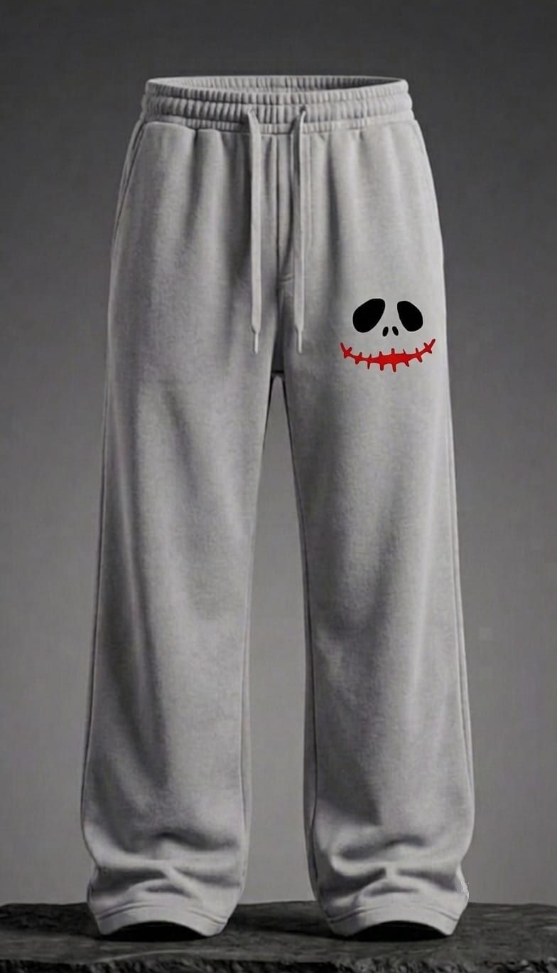 lakatos Men Printed Grey Track Pants-picture-0