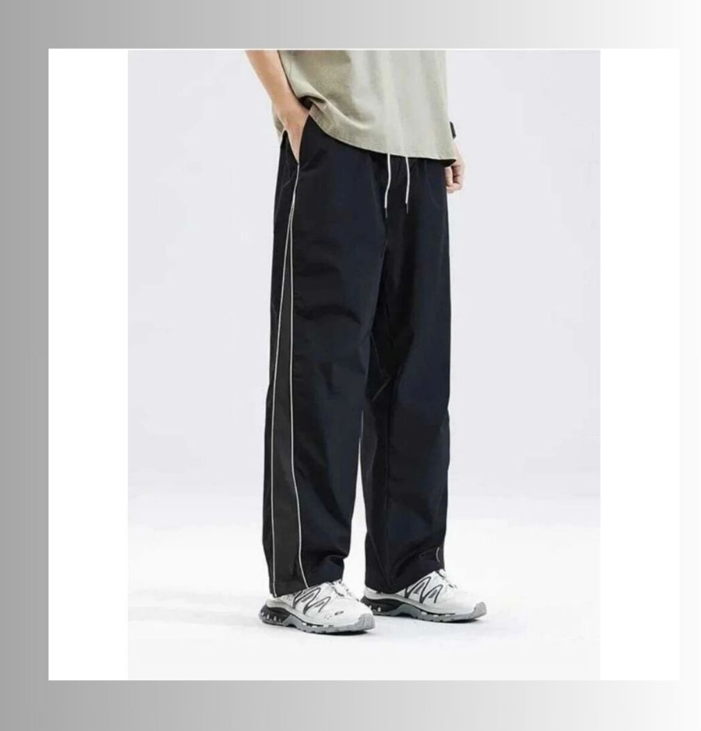 dinsha Men Striped Black Track Pants-picture-3