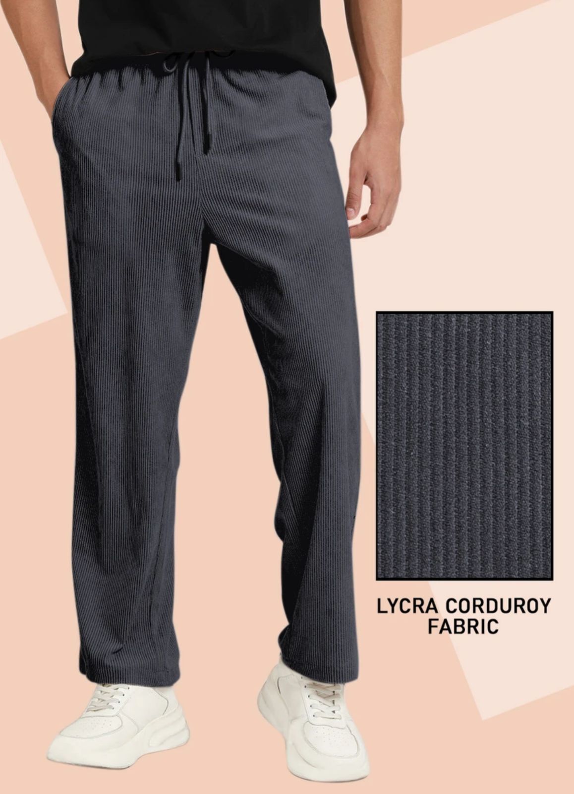 bidatsh trend Men Self Design Grey Track Pants-picture-39