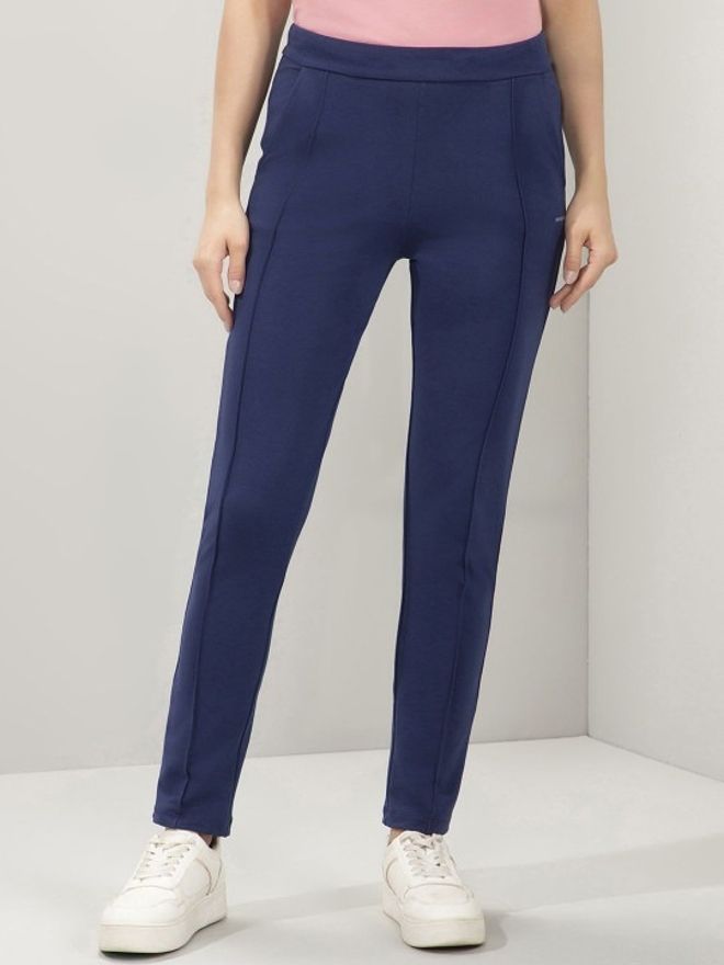 amante Women Solid Blue Track Pants-picture-25