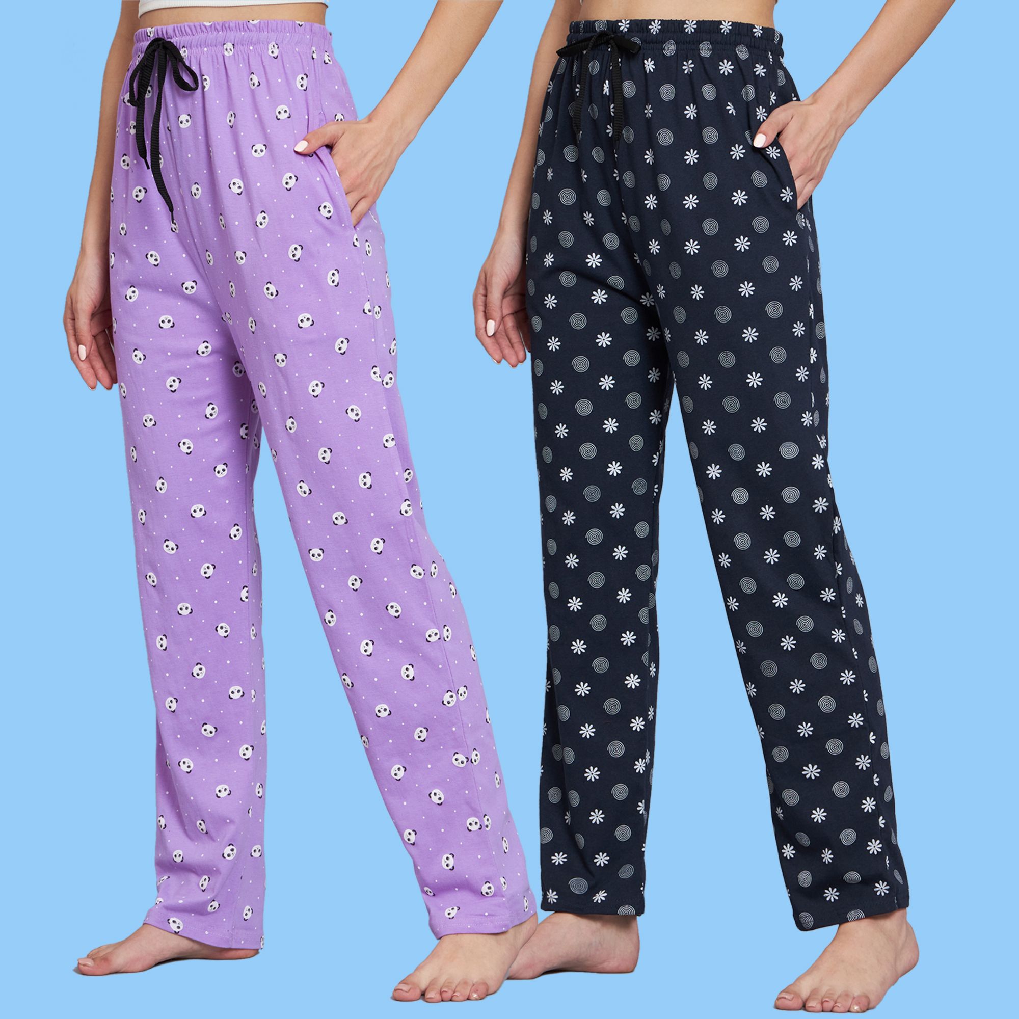 hemlock Pack of 2 Women Printed Multicolor Track Pants-picture-22