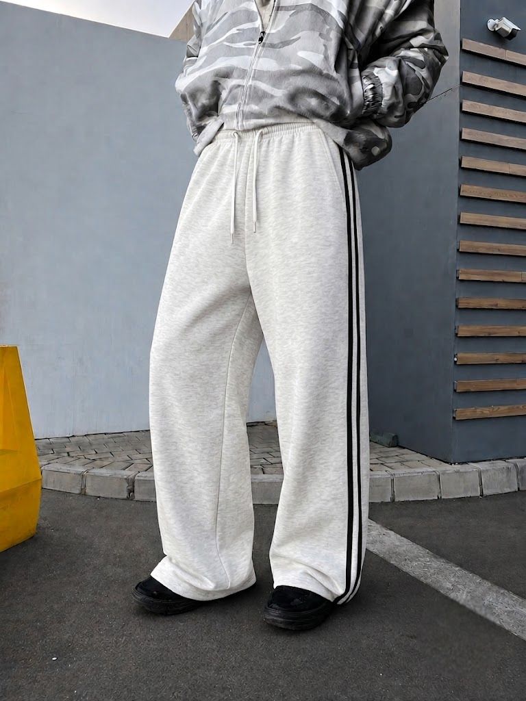 dockstreet Men Solid White Track Pants-picture-26