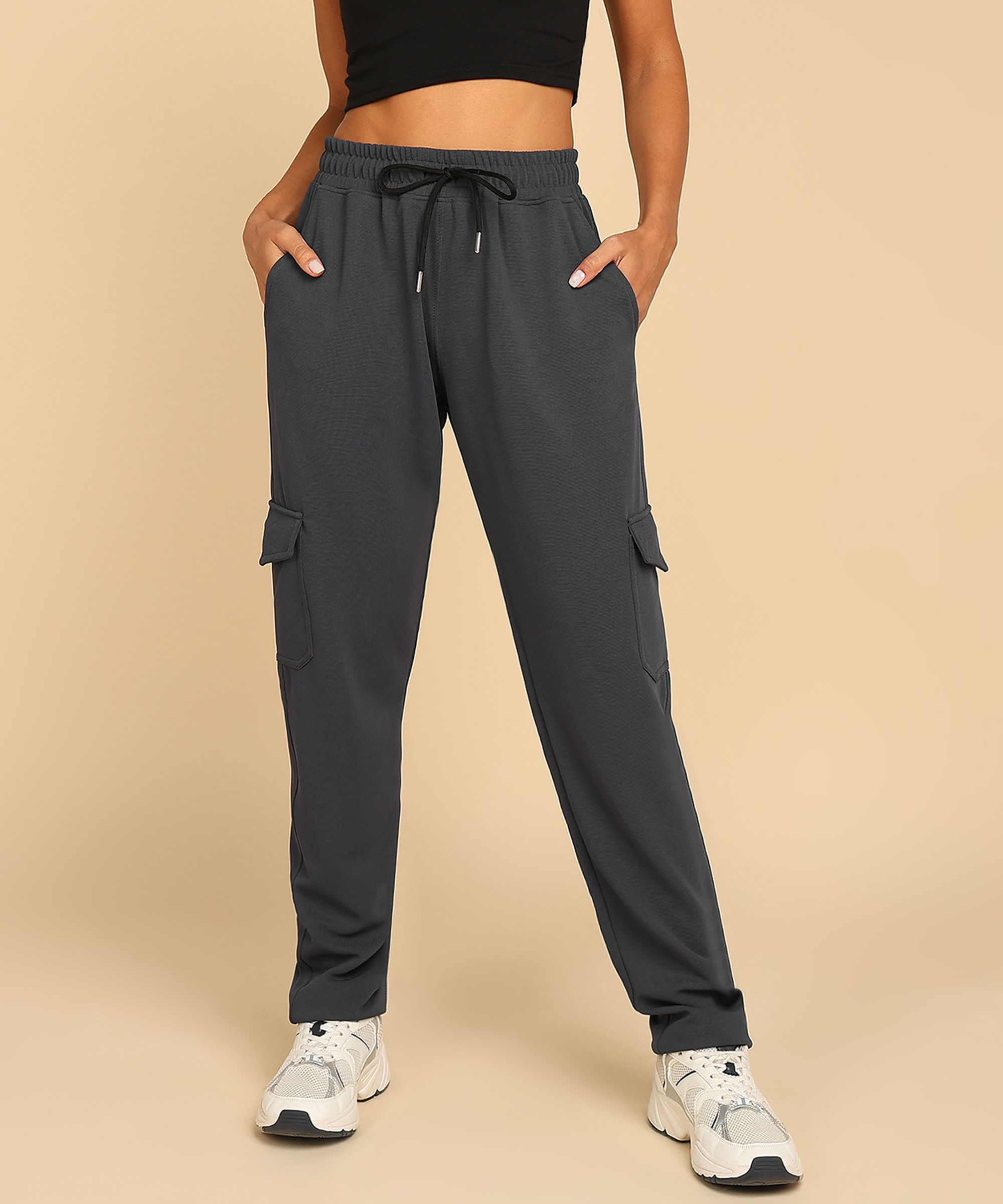 nexstep Women Solid Grey Track Pants-picture-19
