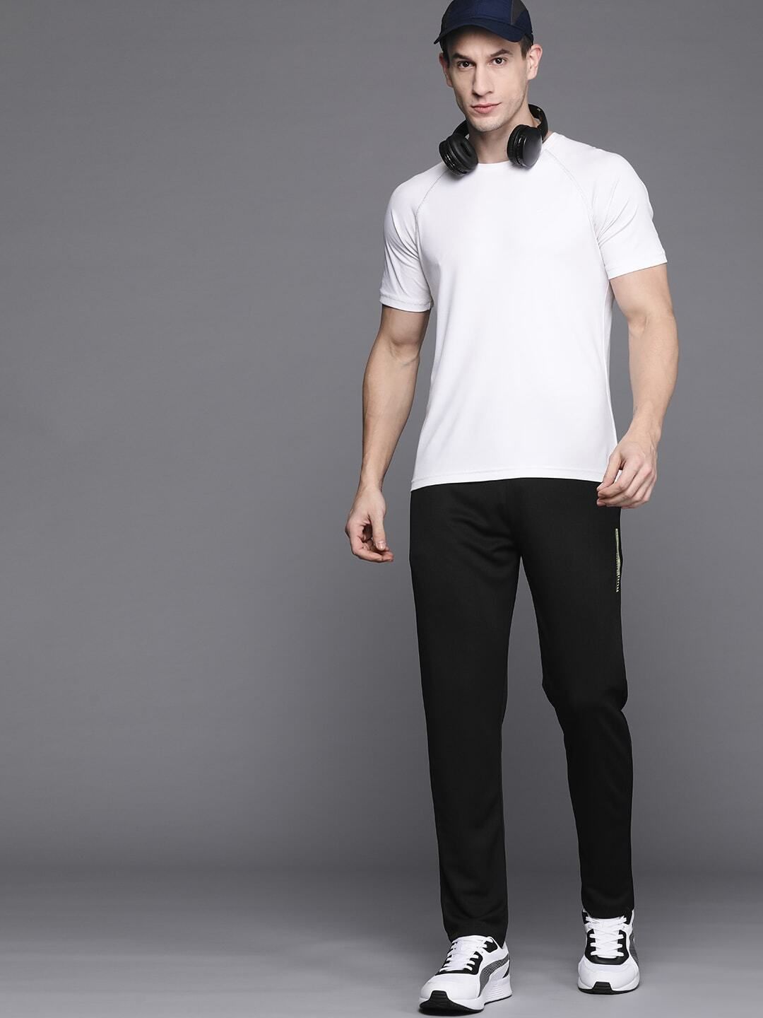 Men Solid Black Track Pants-image-37