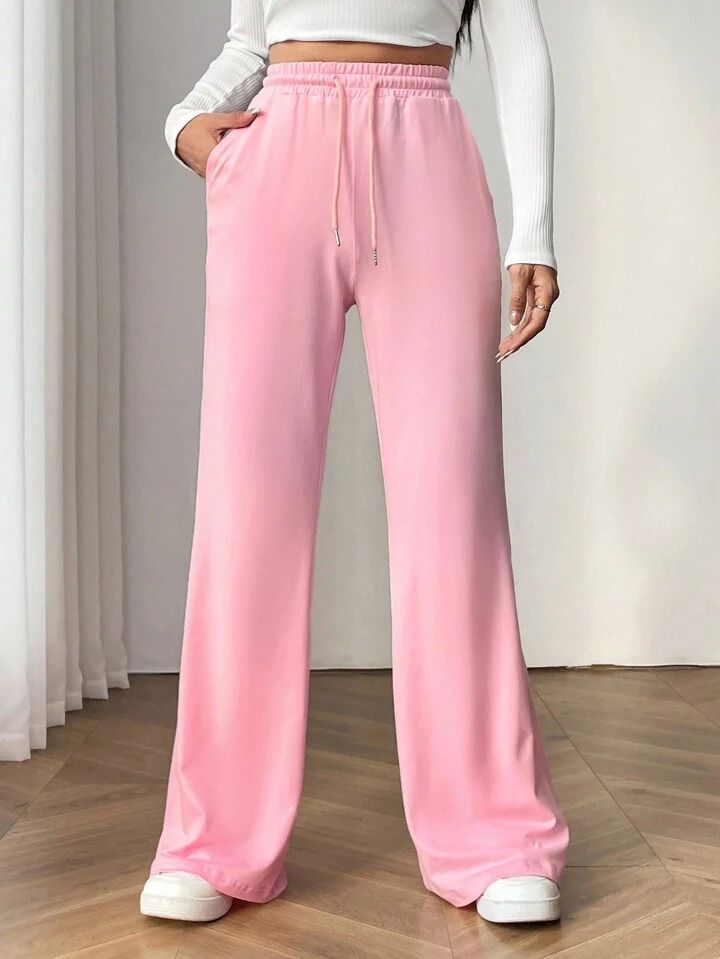 voxaura Women Solid Pink Track Pants-picture-10