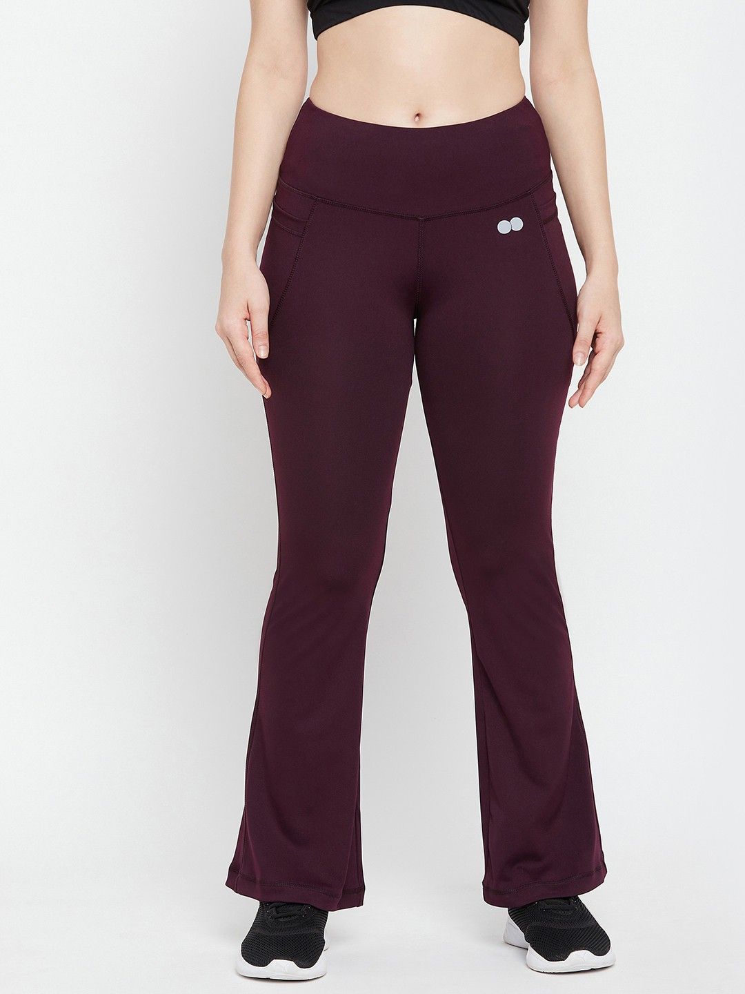 clovia Women Solid Purple Track Pants-picture-14