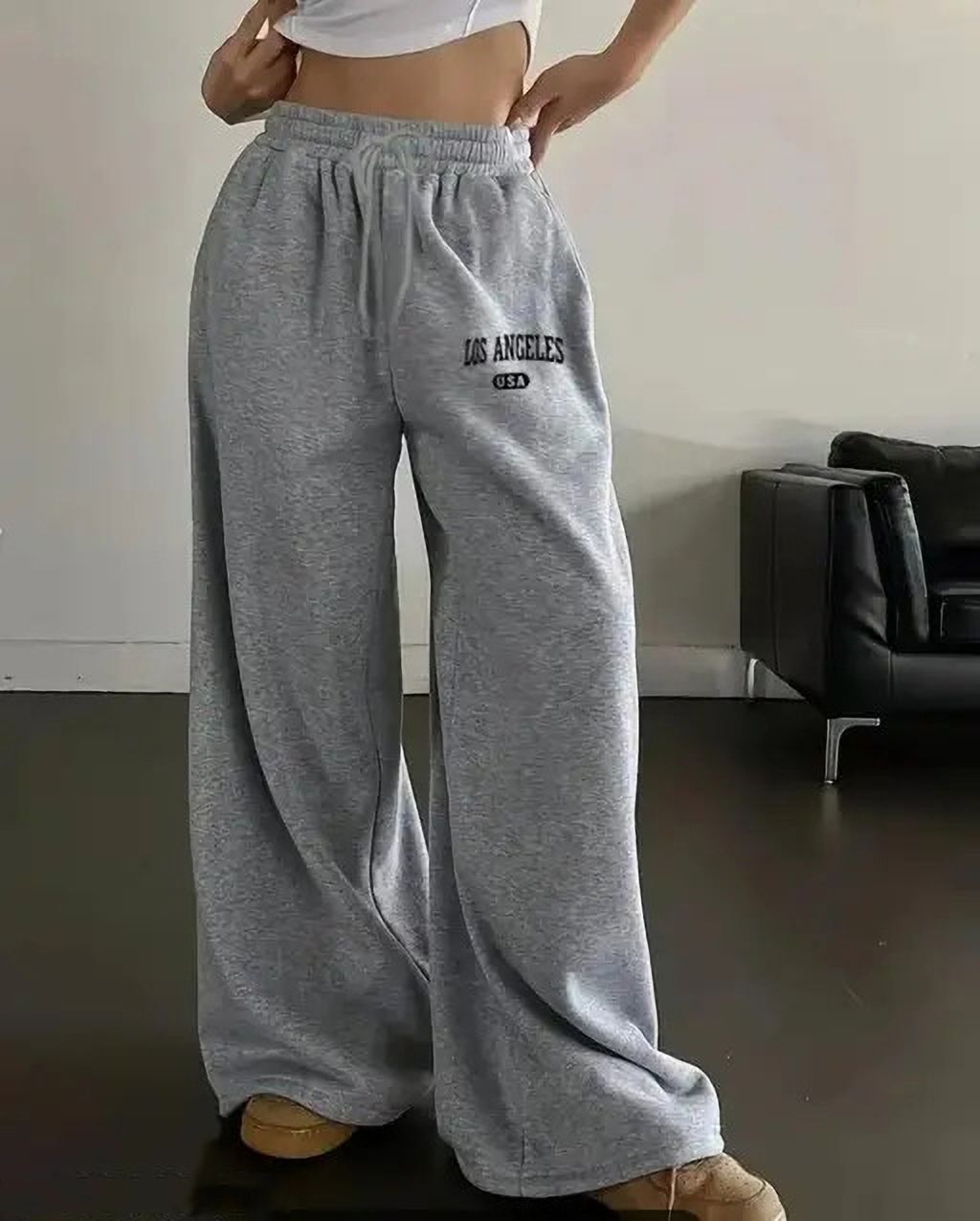 zazbi Women Solid Grey Track Pants-picture-27