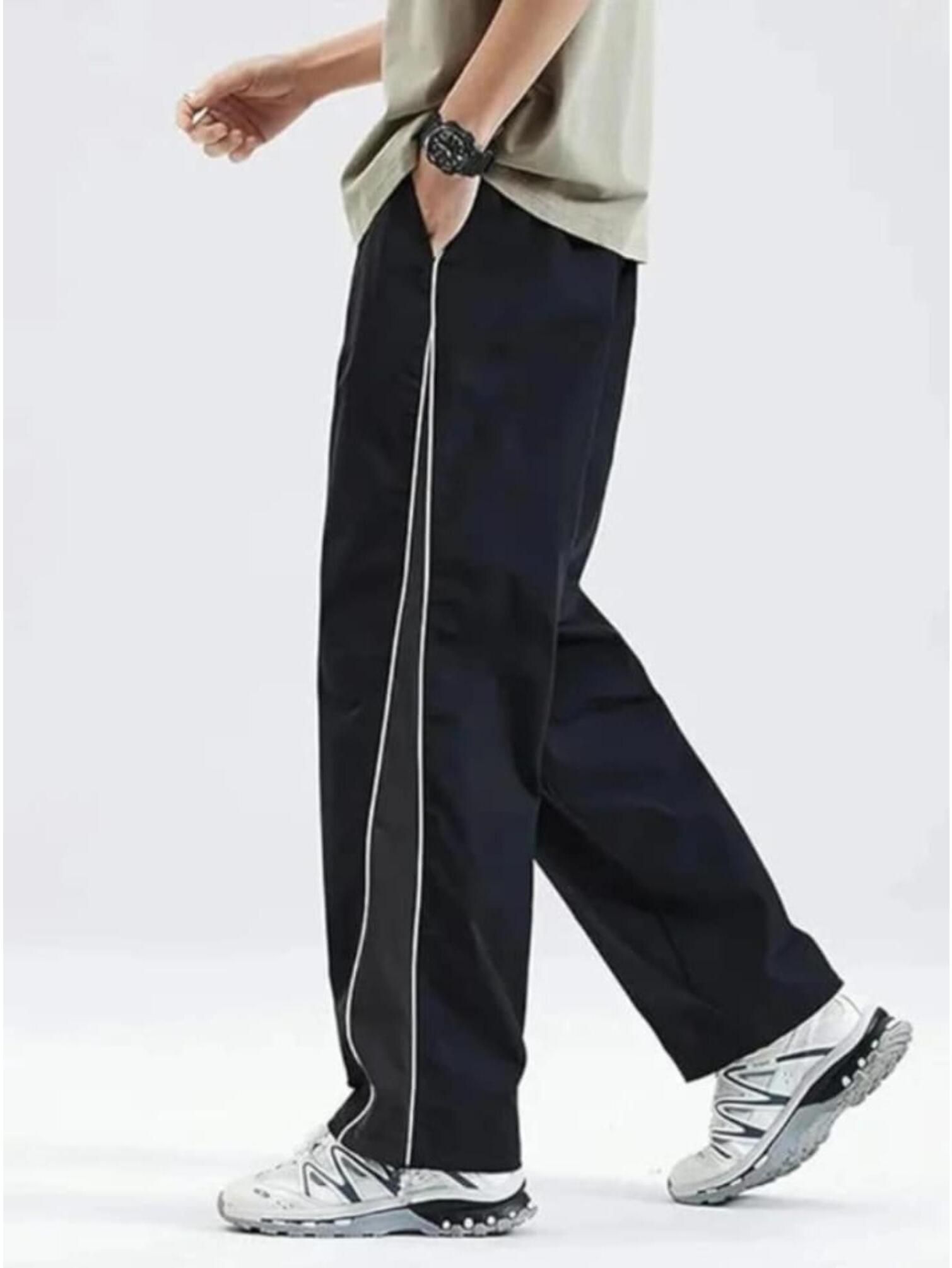 Men Striped Multicolor Track Pants-image-43