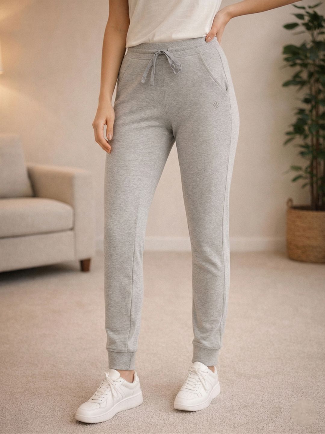 dollar missy Women Solid Grey Track Pants-picture-23