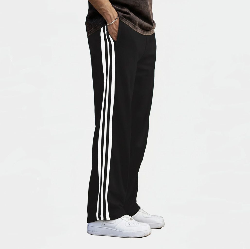 craftroots Men Solid Black Track Pants-picture-23