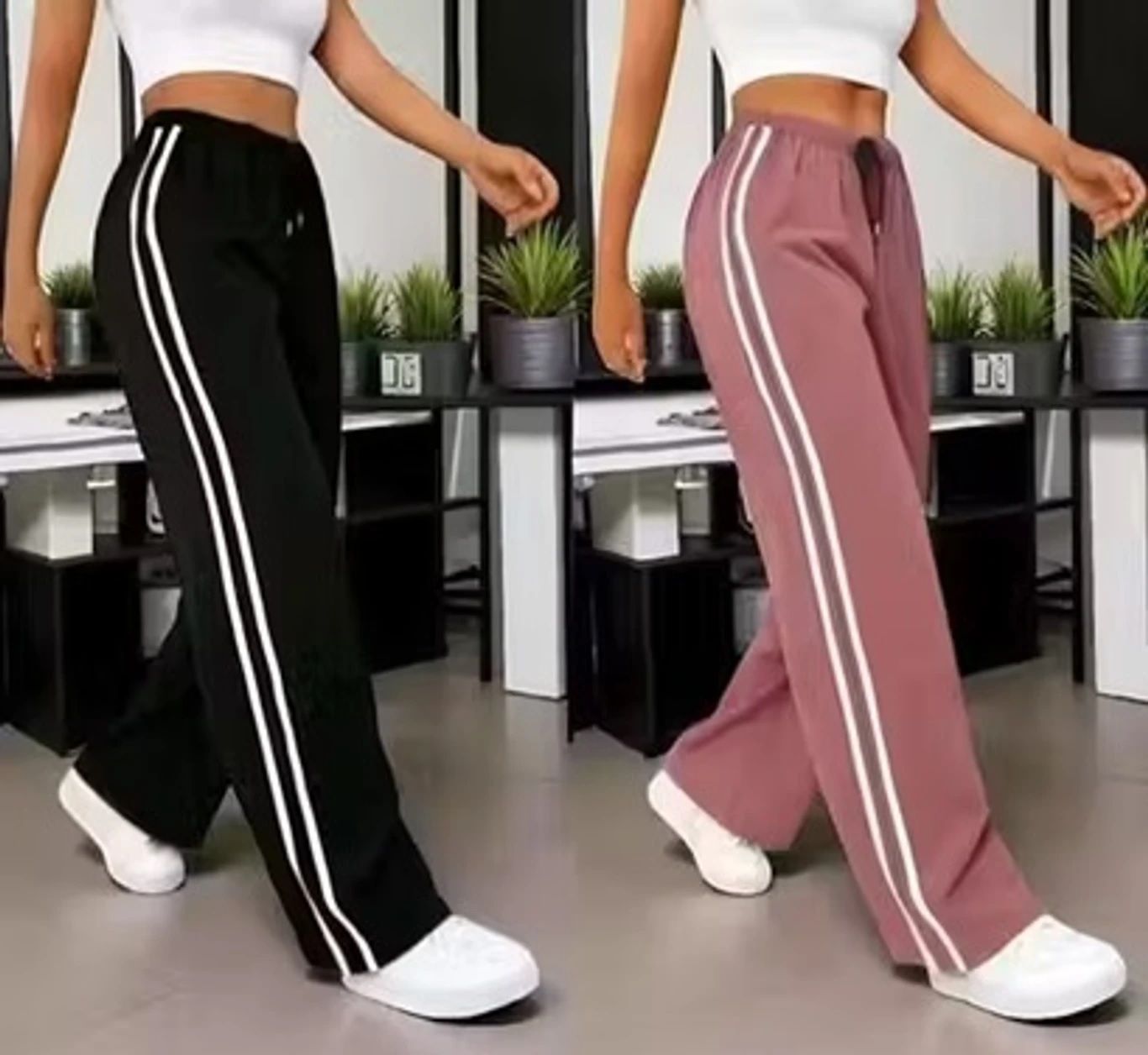 rivero Pack of 2 Women Solid Multicolor Track Pants-picture-24