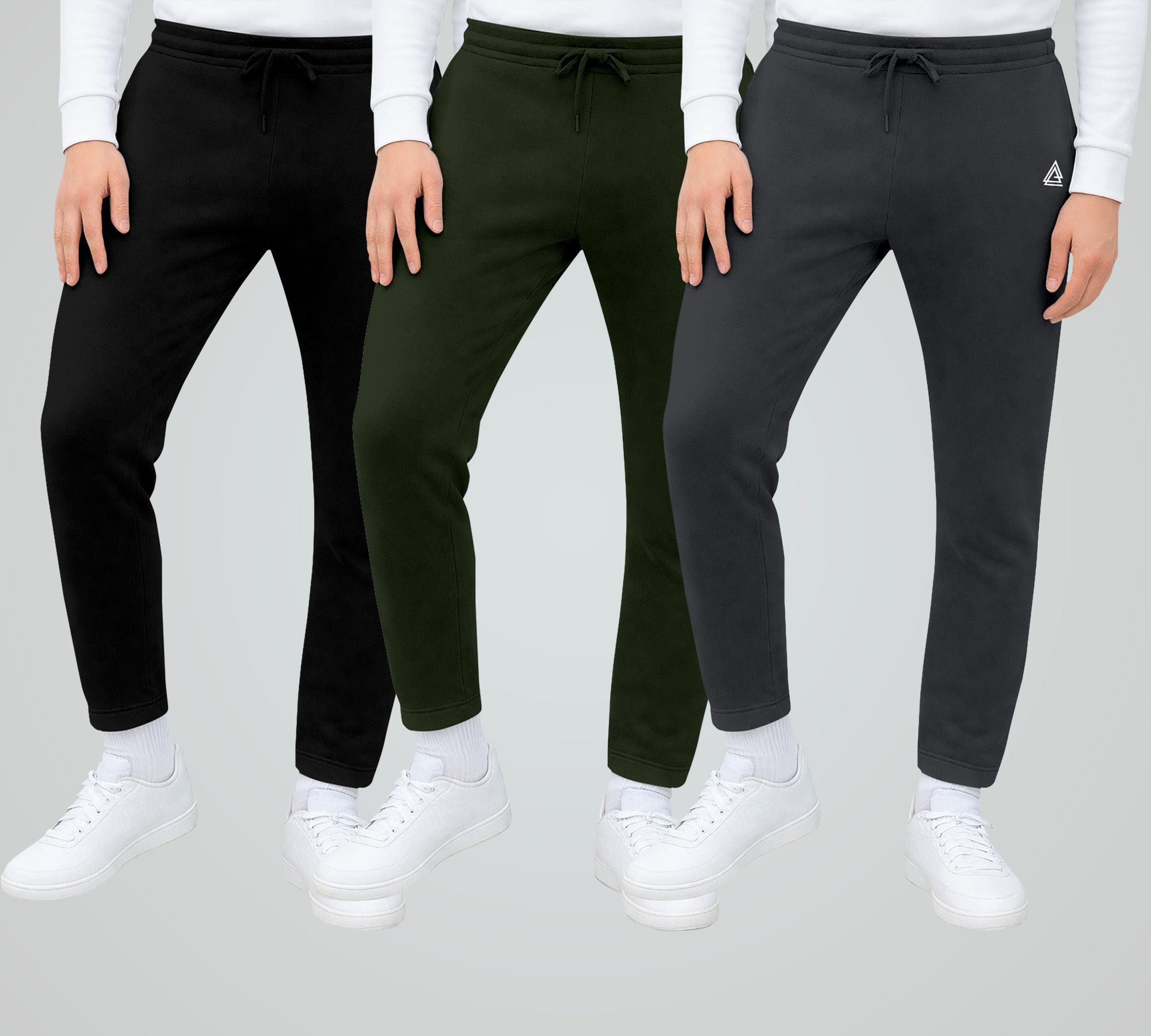 Pack of 3 Men Solid Multicolor Track Pants-image-32