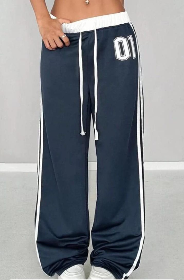 clothina Women Printed, Striped Blue Track Pants-picture-10