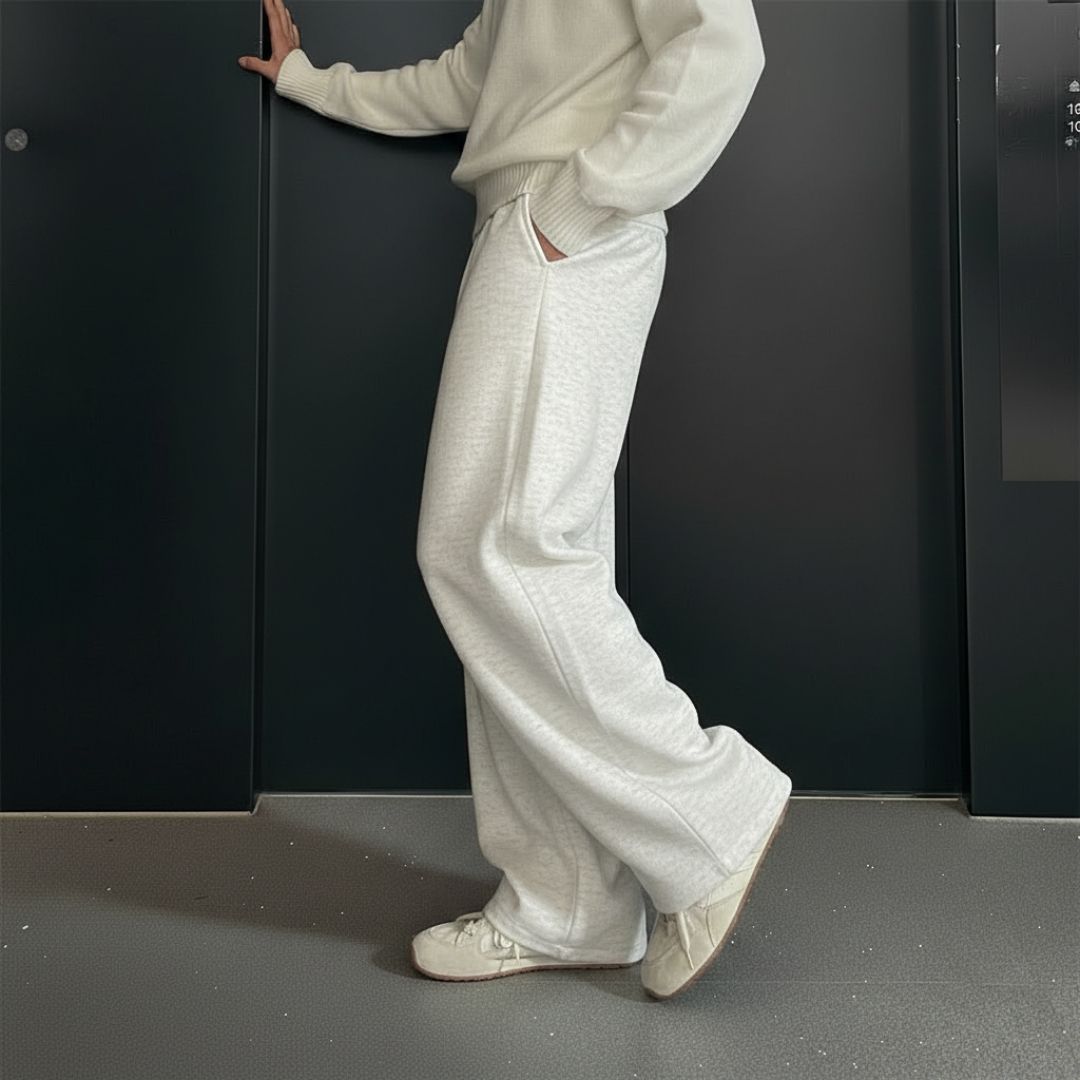 progeny Women Solid White Track Pants-picture-20