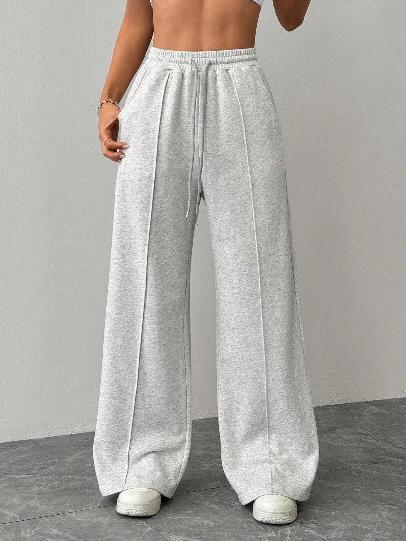 clothink india Women Solid Grey Track Pants-picture-31
