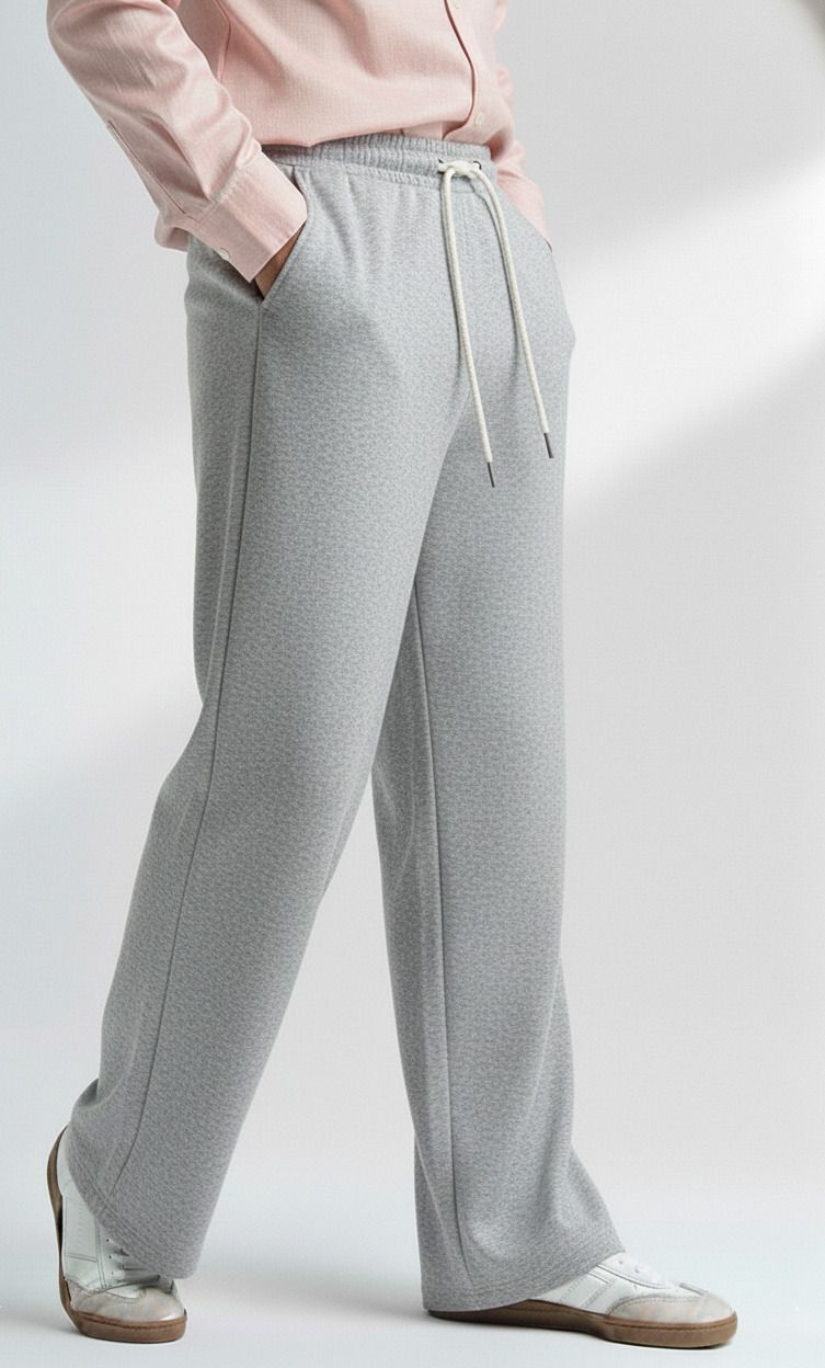 Men Loose Fit Multicolor Cotton Blend Trousers-image-36