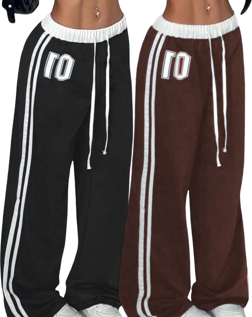 clothina Pack of 2 Women Solid Multicolor Track Pants-picture-17