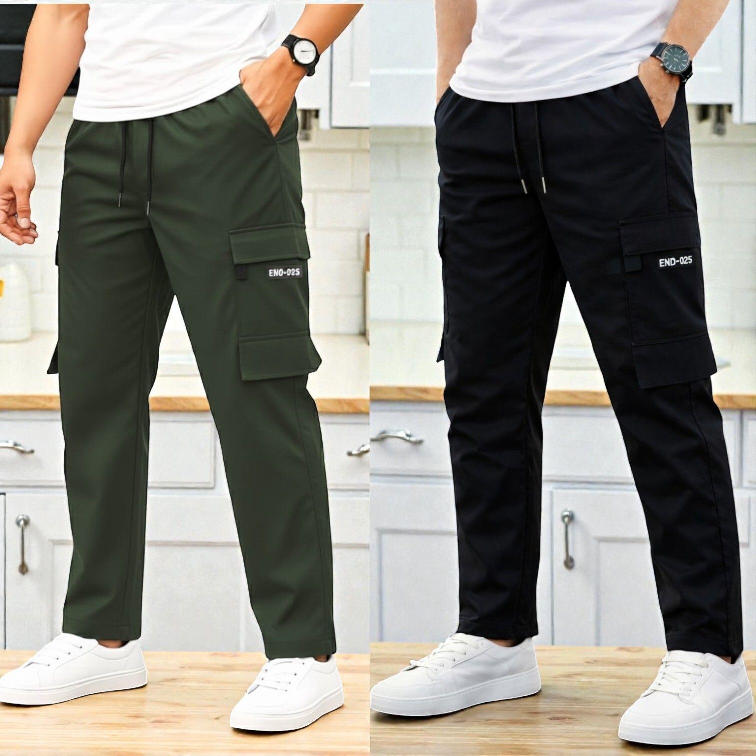 hardflex Pack of 2 Men Solid Grey, Black Track Pants-picture-12