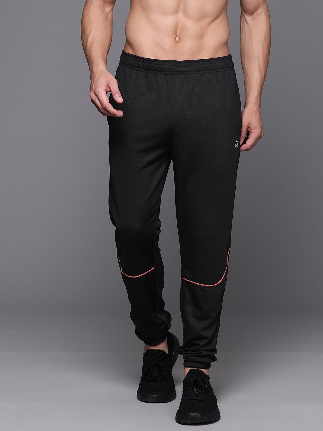 hrx by hrithik roshan Men Solid Black Track Pants-picture-19