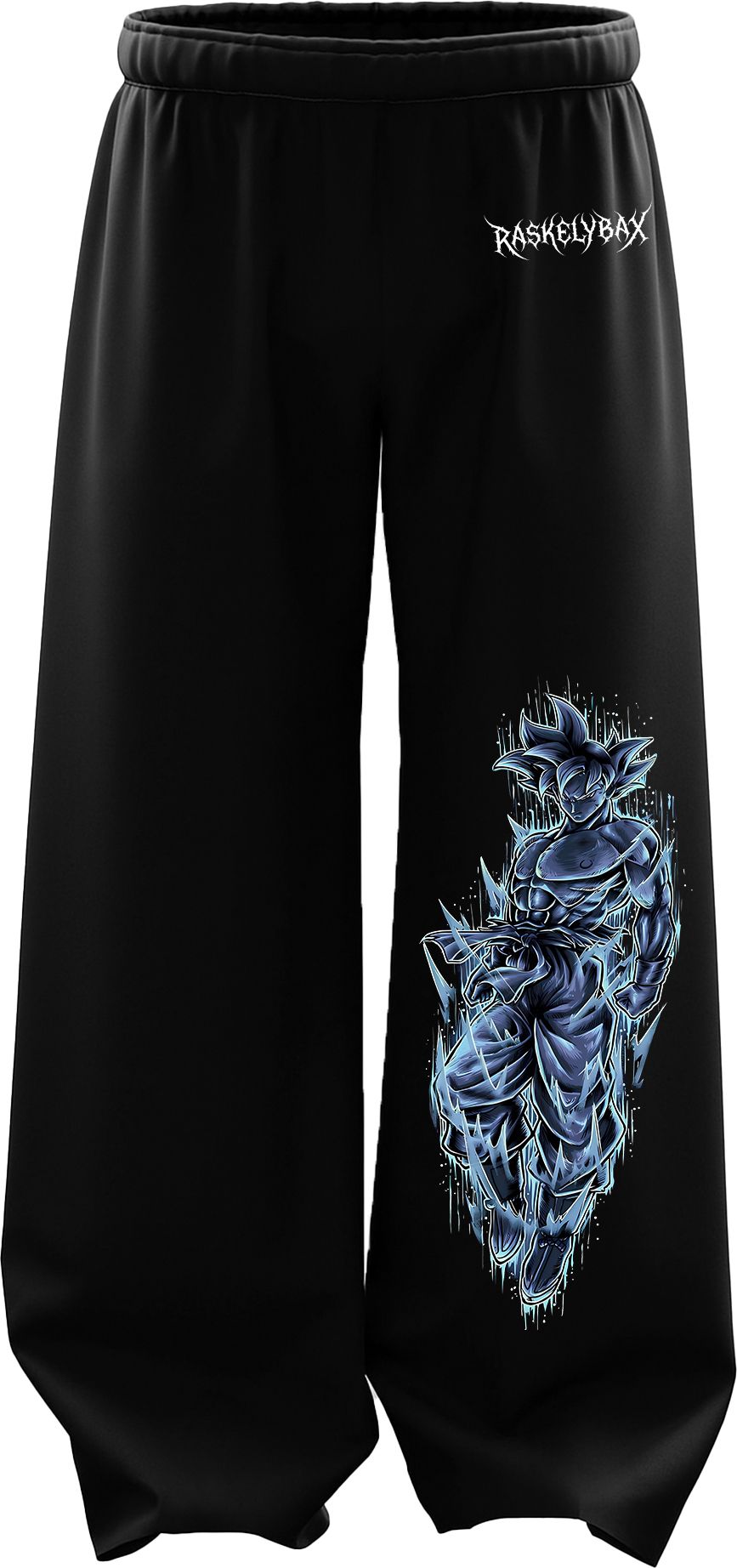 raskelybax Men Printed Black Track Pants-picture-15