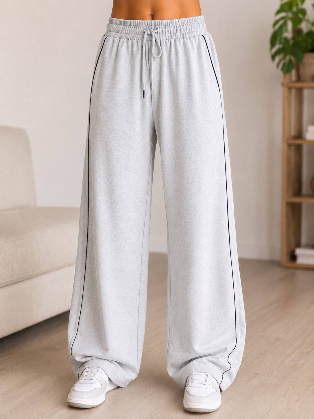 koko clothium Women Solid Grey Track Pants-picture-11