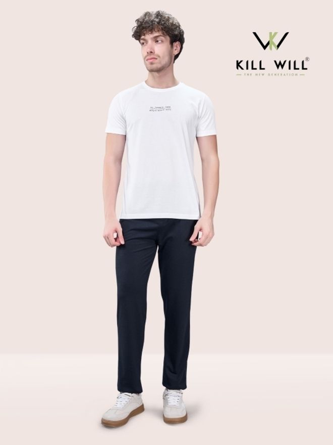 killwill Men Solid Dark Blue Track Pants-picture-35