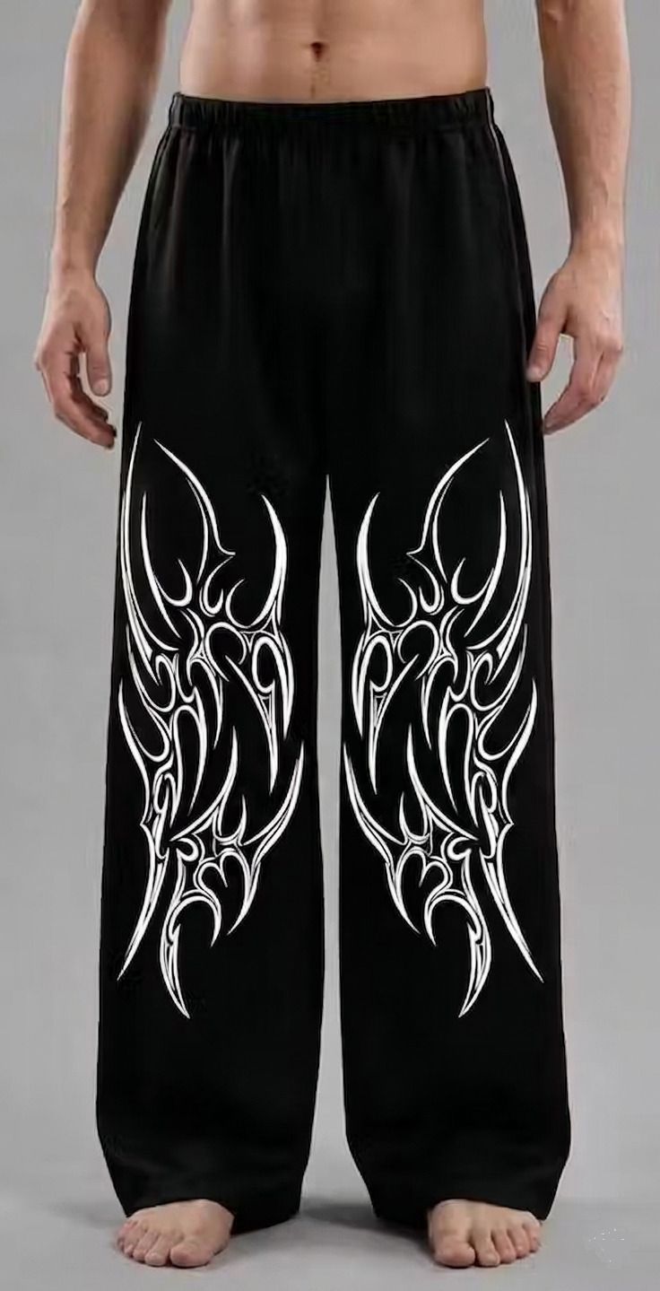 ila enterprises Men Printed Black Track Pants-picture-3