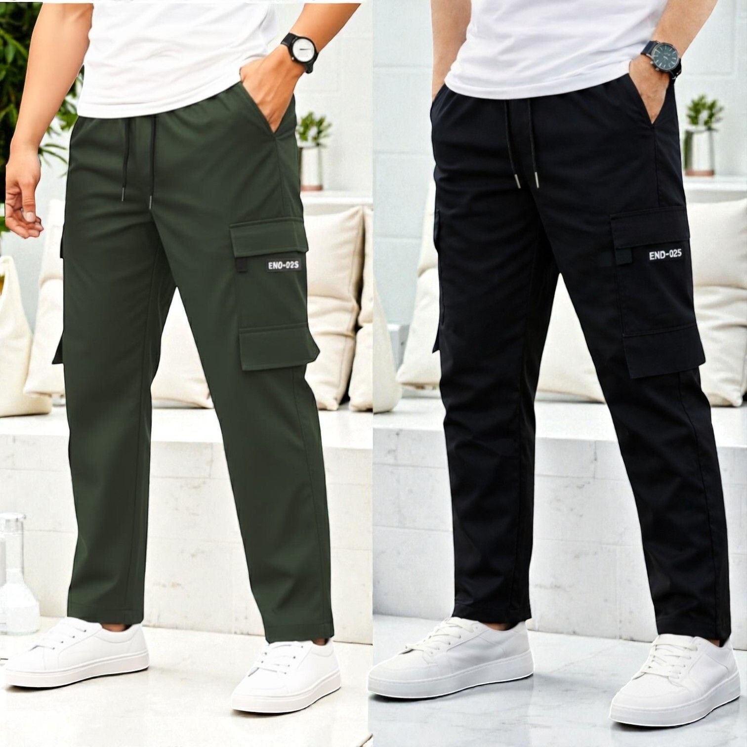 hardflex Men Solid Black, Grey Track Pants-picture-14