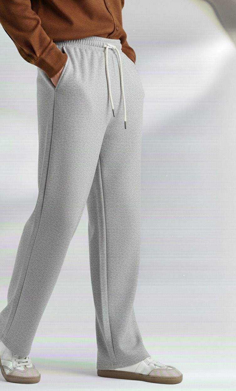Men Loose Fit Multicolor Cotton Blend Trousers-image-31